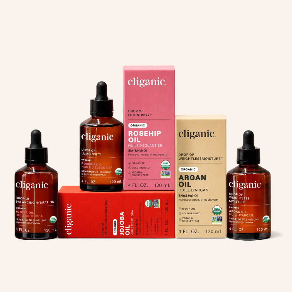 Nature’s Glow Deluxe Trio - Cliganic Skin & Hair Oils
