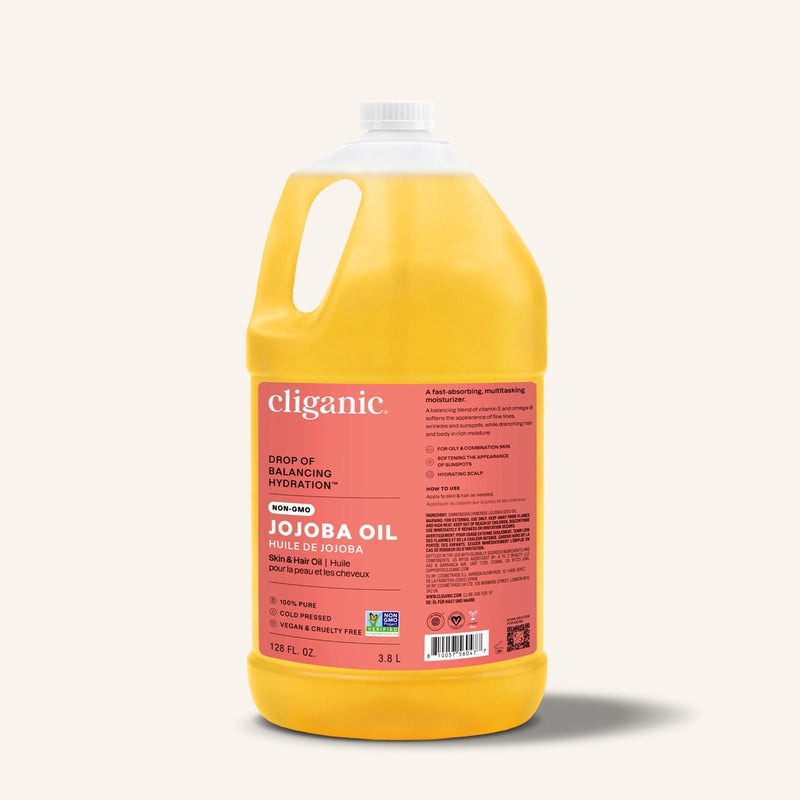 Non - GMO Jojoba Oil Bulk - Cliganic Skin & Hair Oils