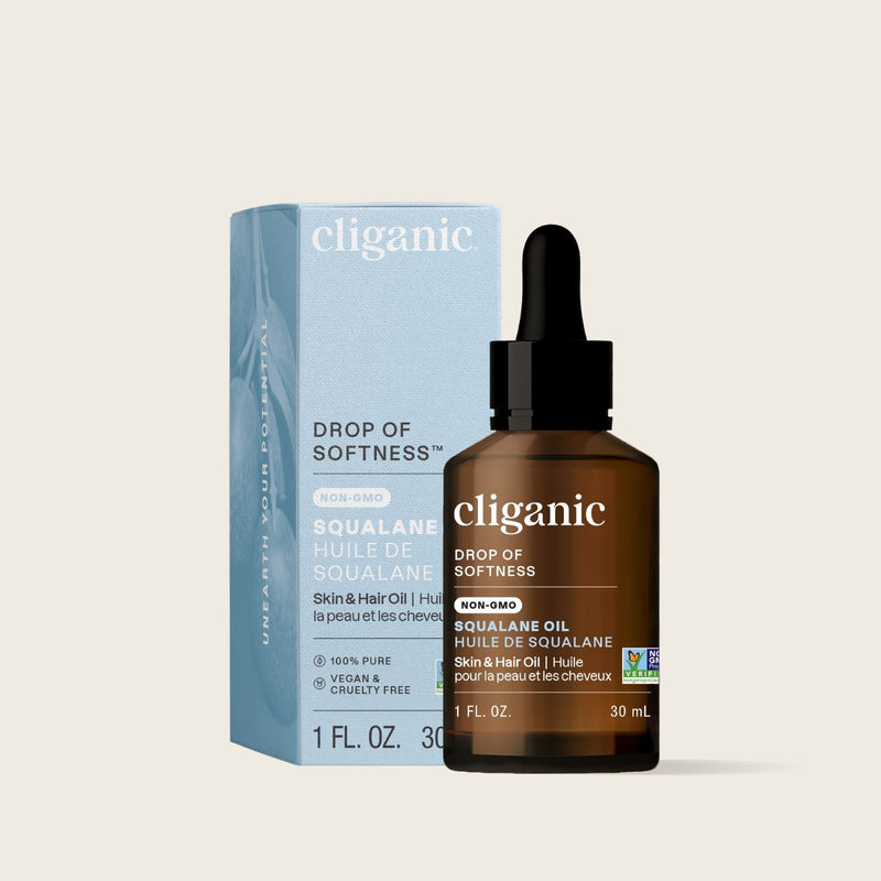 Non - GMO Squalane Oil - Cliganic Skin & Hair Oils