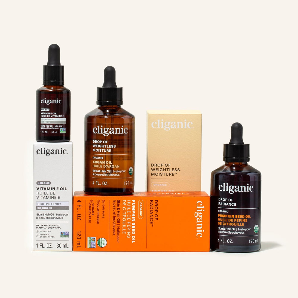 Nourish & Protect Oil Trio - Cliganic Skin & Hair Oils
