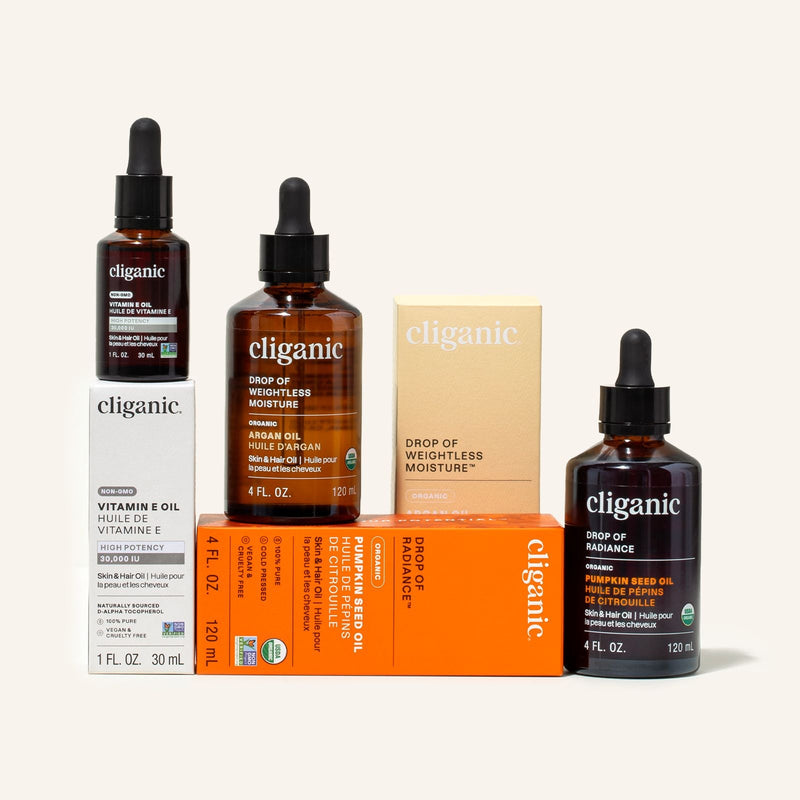 Nourish & Protect Oil Trio - Cliganic Skin & Hair Oils