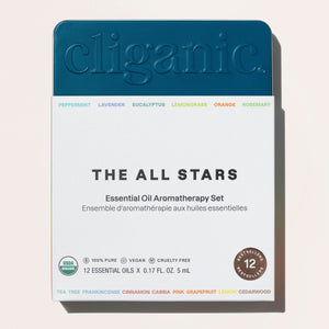 Organic Aromatherapy Set (Top 12 Essential Oils)