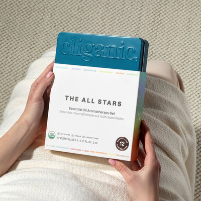 Organic Aromatherapy Set (Top 12 Essential Oils) - Cliganic Essential Oil Sets