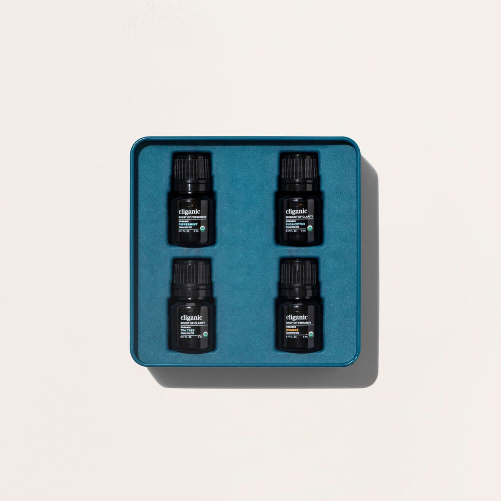 Organic Aromatherapy Set (Top 4 Essential Oils) - Cliganic Essential Oil Sets