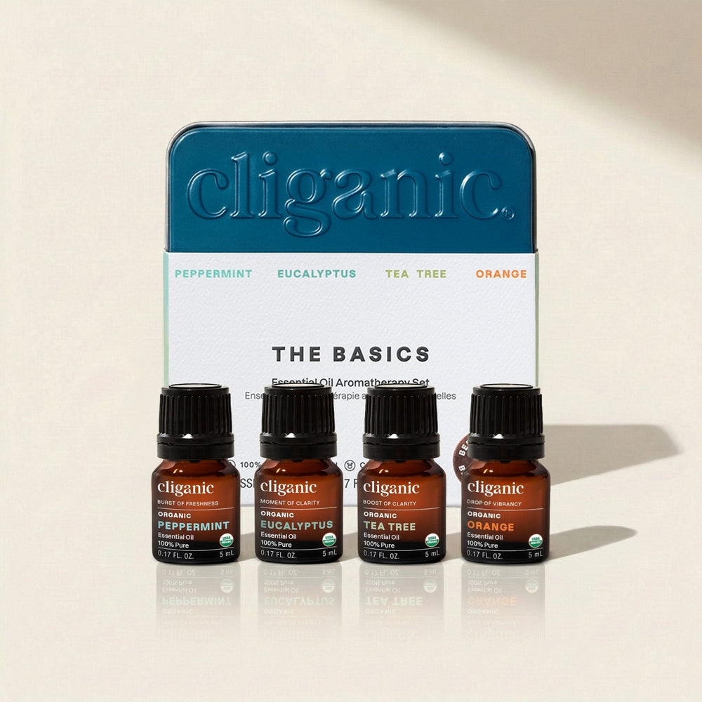 Organic Aromatherapy Set (Top 4 Essential Oils) - Cliganic Essential Oil Sets
