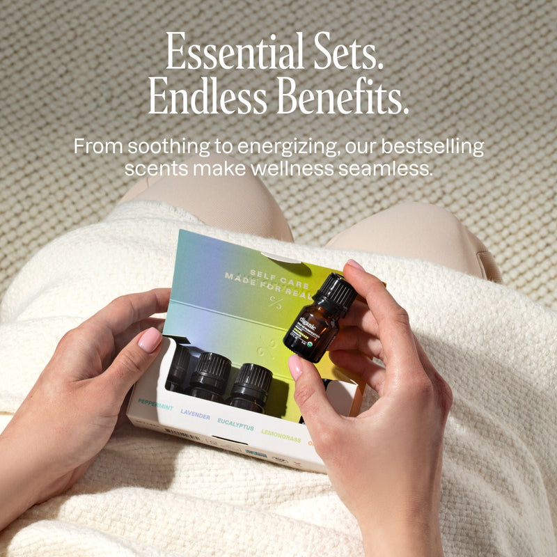 Organic Aromatherapy Set (Top 5 Essential Oils) - Cliganic Essential Oil Sets