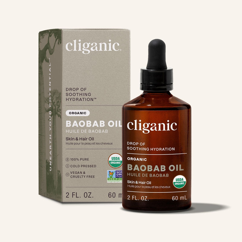 Organic Baobab Oil - Cliganic Skin & Hair Oils