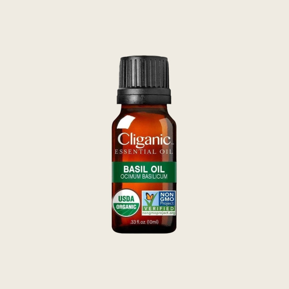 Organic Basil Essential Oil - Cliganic Essential Oil Singles