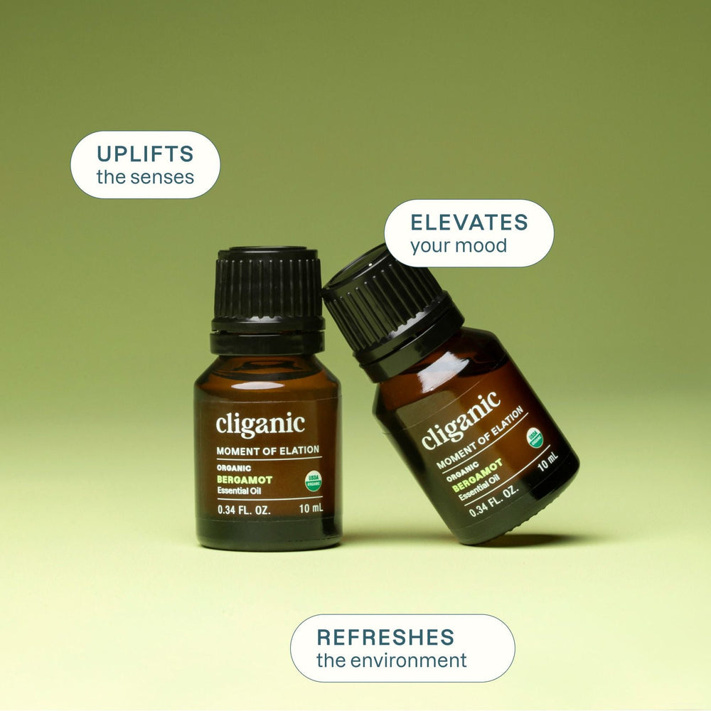 Organic Bergamot Essential Oil - Cliganic Essential Oil Singles