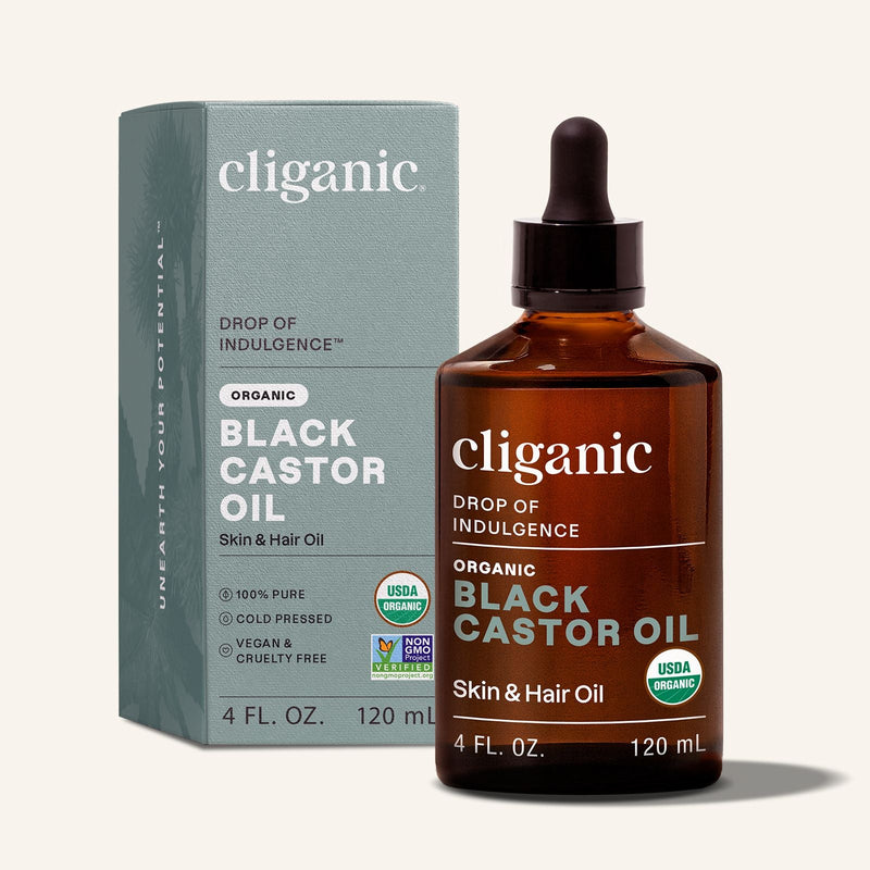 Organic Black Castor Oil - Cliganic
