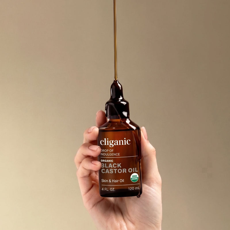 Organic Black Castor Oil - Cliganic