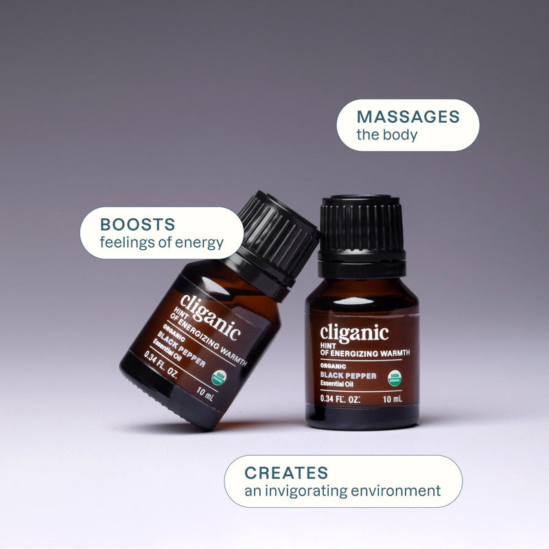 Organic Black Pepper Essential Oil - Cliganic Essential Oil Singles