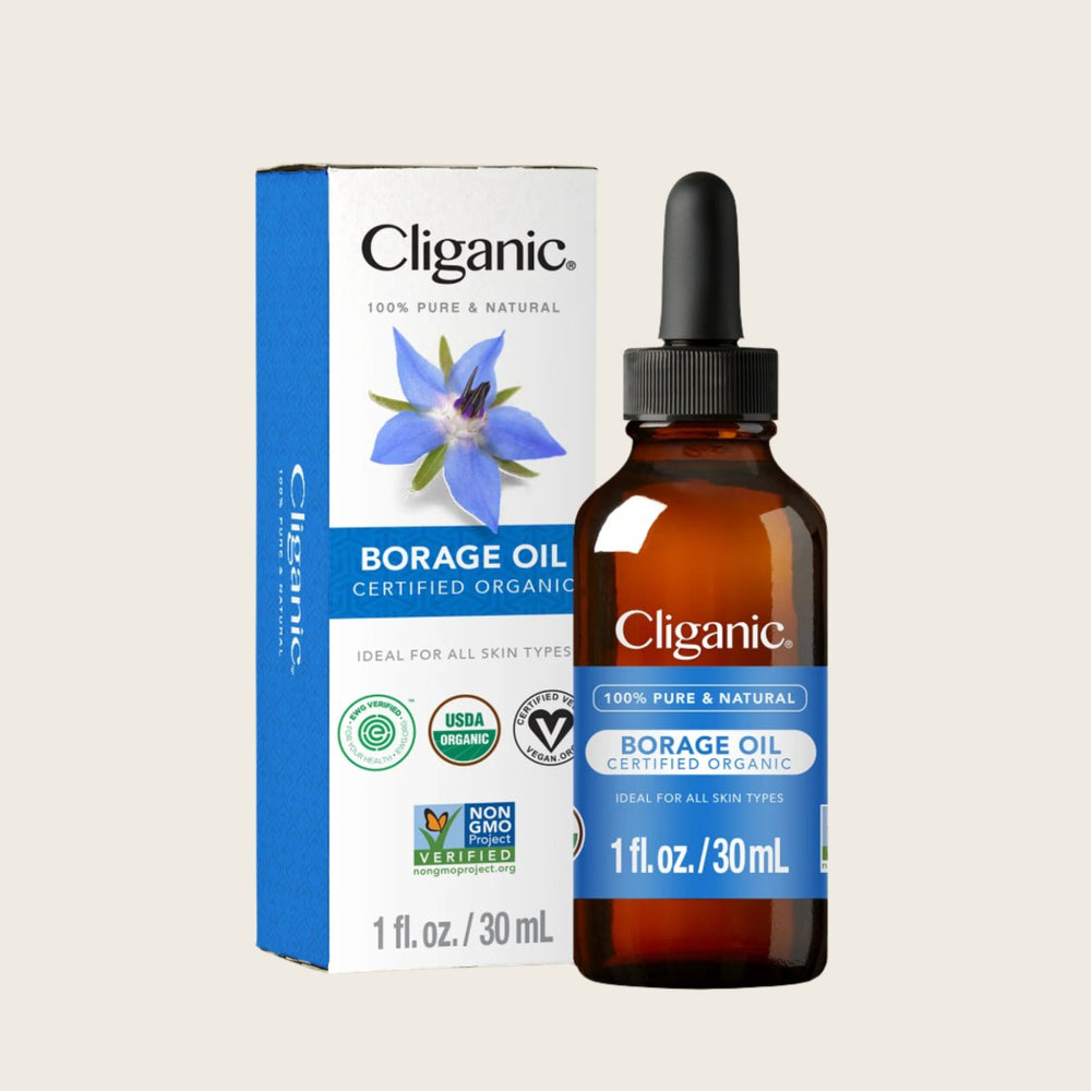 Organic Borage Oil - Cliganic Skin & Hair Oils
