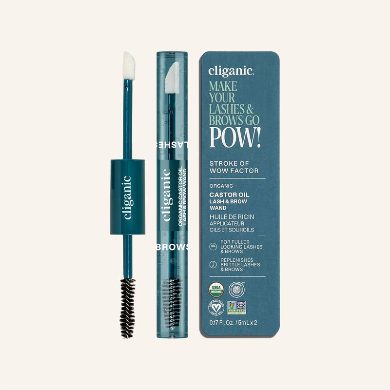 Organic Castor Oil Lash & Brow Wand - Cliganic Skin & Hair Oils