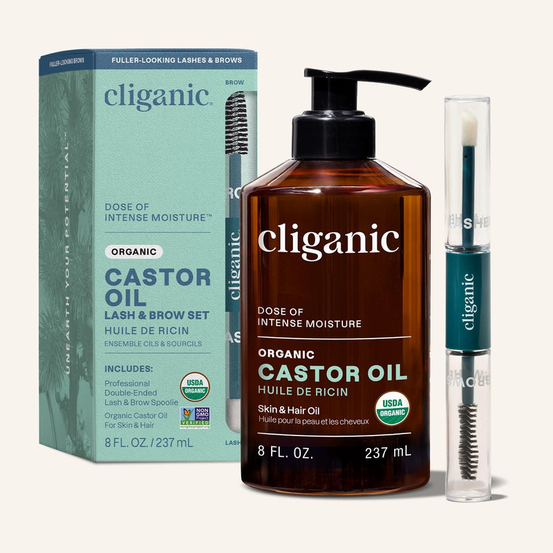 Organic Castor Oil - Cliganic Skin & Hair Oils