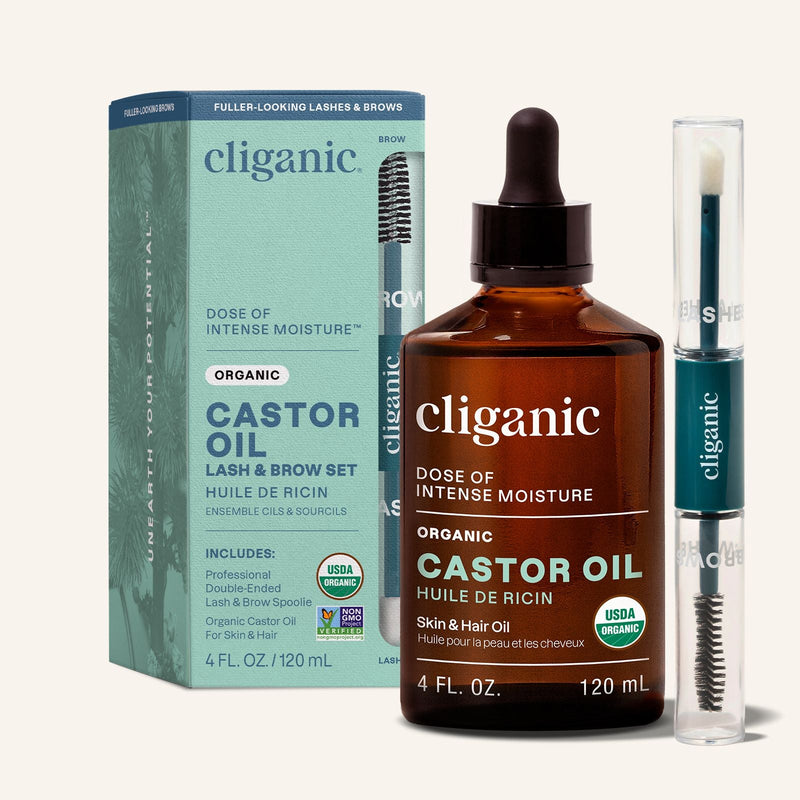 Organic Castor Oil - Cliganic Skin & Hair Oils