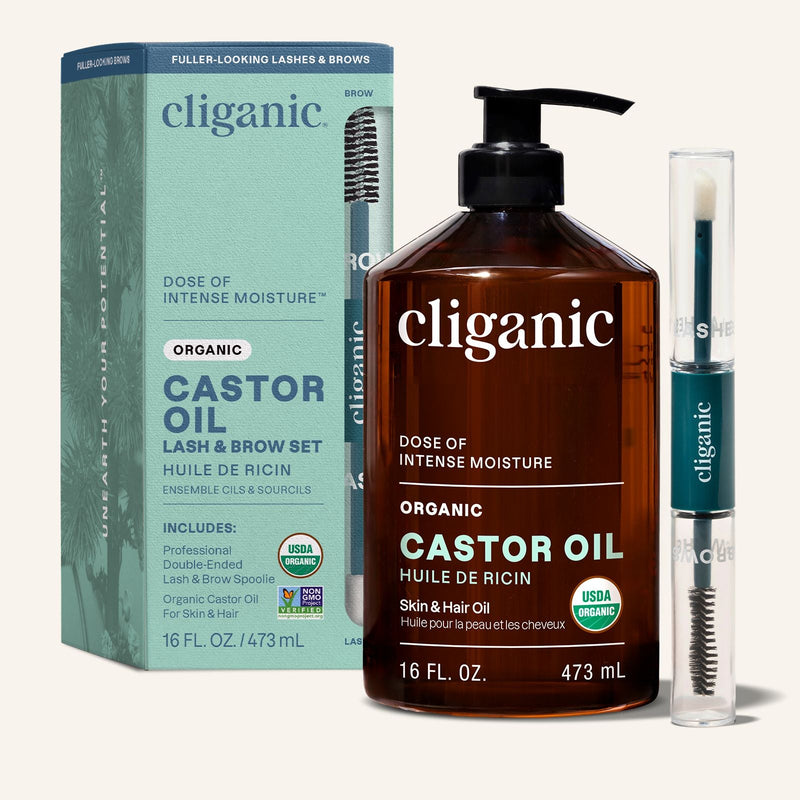 Organic Castor Oil - Cliganic Skin & Hair Oils