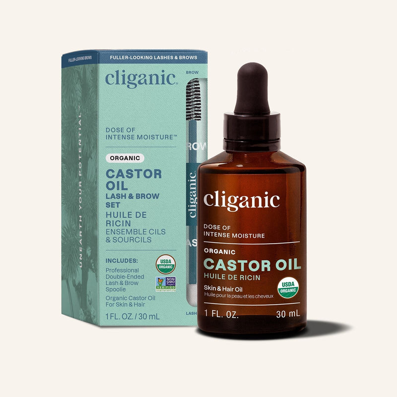 Organic Castor Oil - Cliganic Skin & Hair Oils