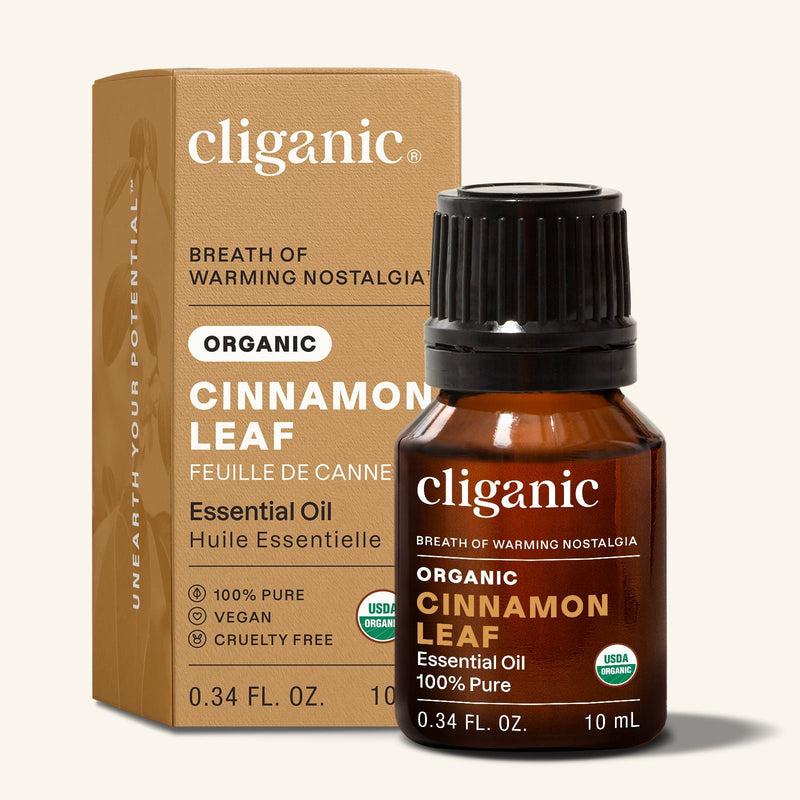 Organic Cinnamon Leaf Essential Oil - Cliganic Essential Oil Singles