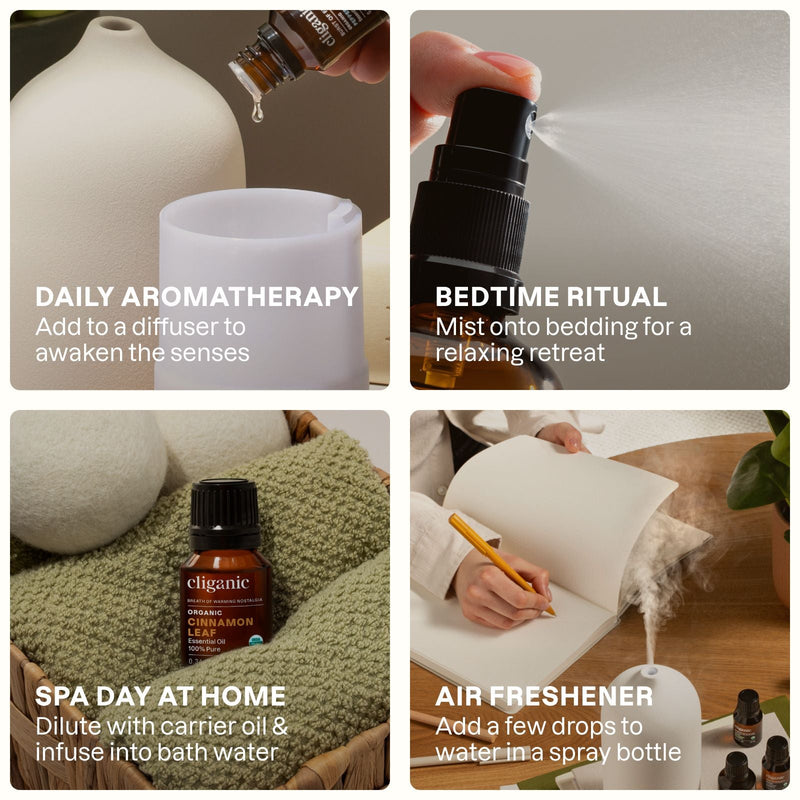 Organic Cinnamon Leaf Essential Oil - Cliganic Essential Oil Singles