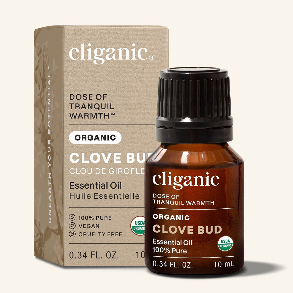 Organic Clove Bud Essential Oil - Cliganic Essential Oil Singles