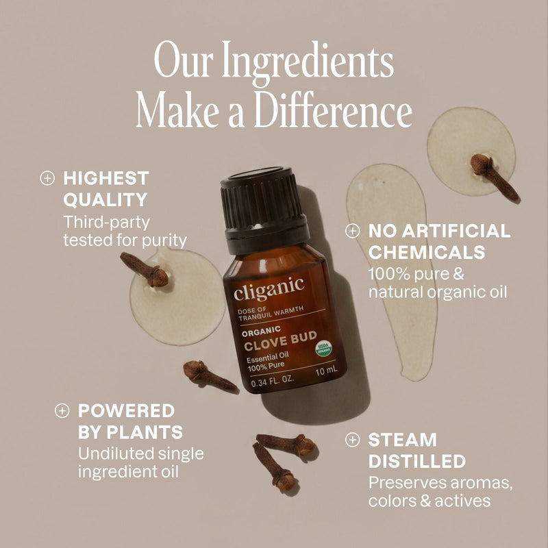 Organic Clove Bud - Cliganic Essential Oil Singles