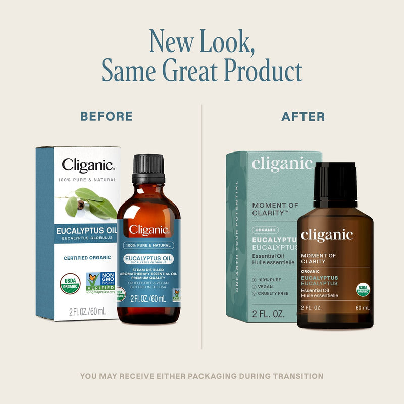 Organic Eucalyptus Essential Oil - Cliganic Essential Oil Singles