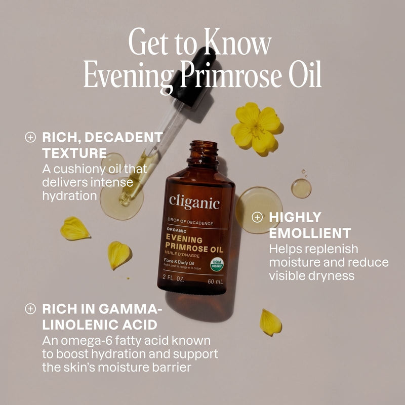 Organic Evening Primrose Oil - Cliganic Skin & Hair Oils