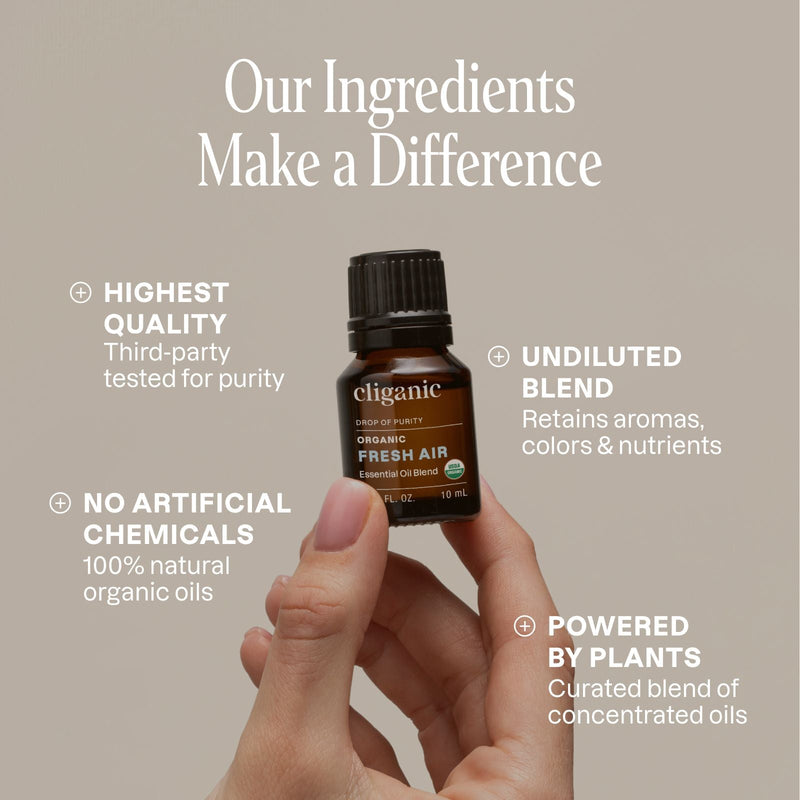 Organic Fresh Air Essential Oil Blend - Cliganic Essential Oil Blends