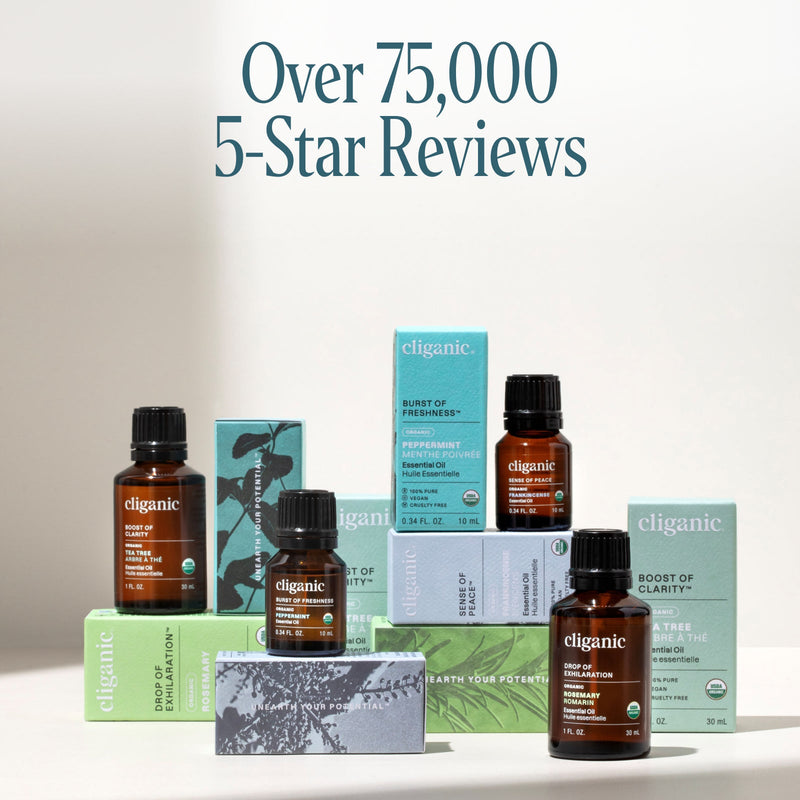 Organic Geranium Essential Oil - Cliganic Essential Oil Singles