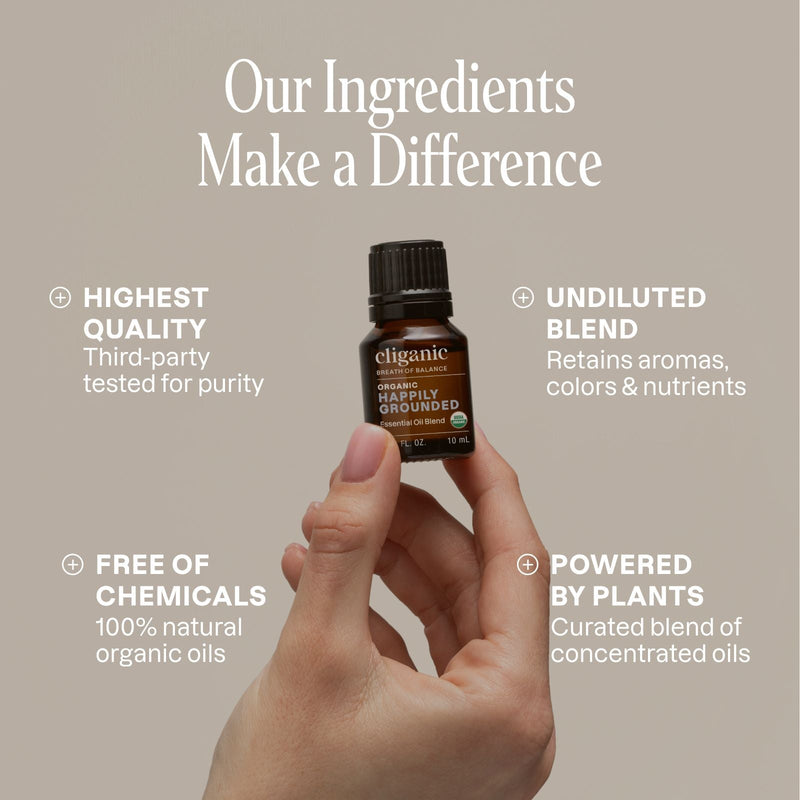 Organic Happily Grounded - Cliganic Essential Oil Singles