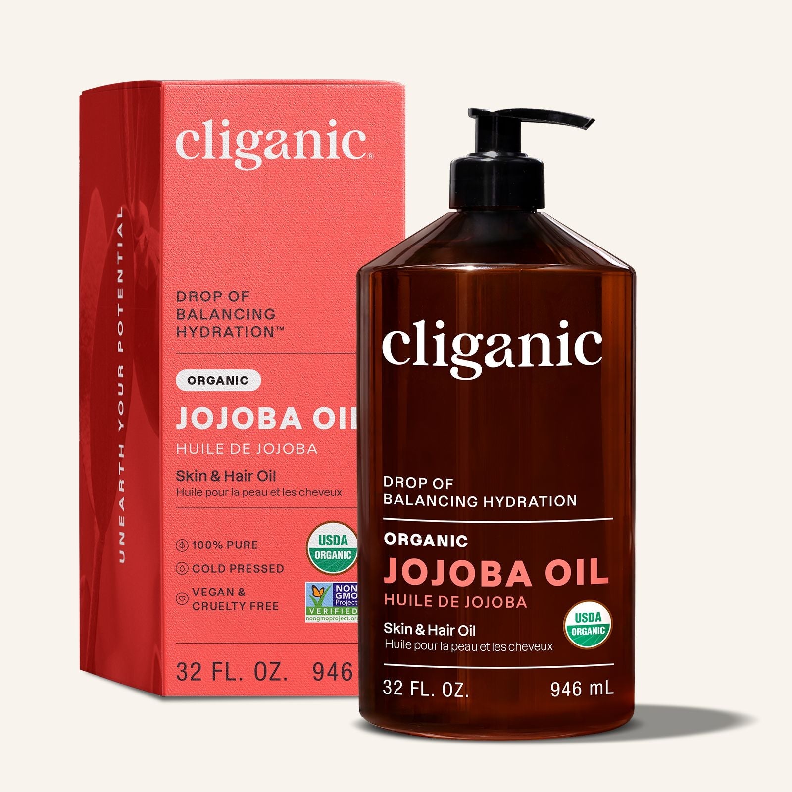 Organic Jojoba Oil by Cliganic