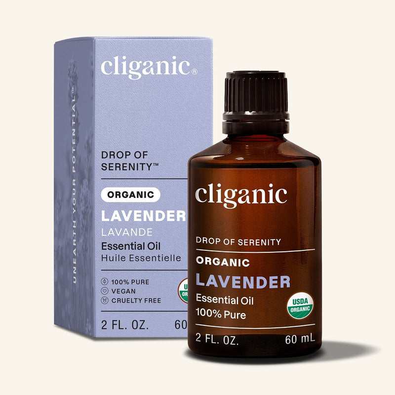Organic Lavender Essential Oil - Cliganic Essential Oil Singles