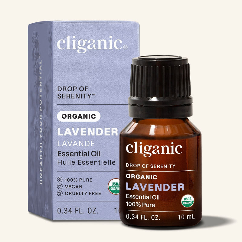 Organic Lavender Essential Oil - Cliganic Essential Oil Singles