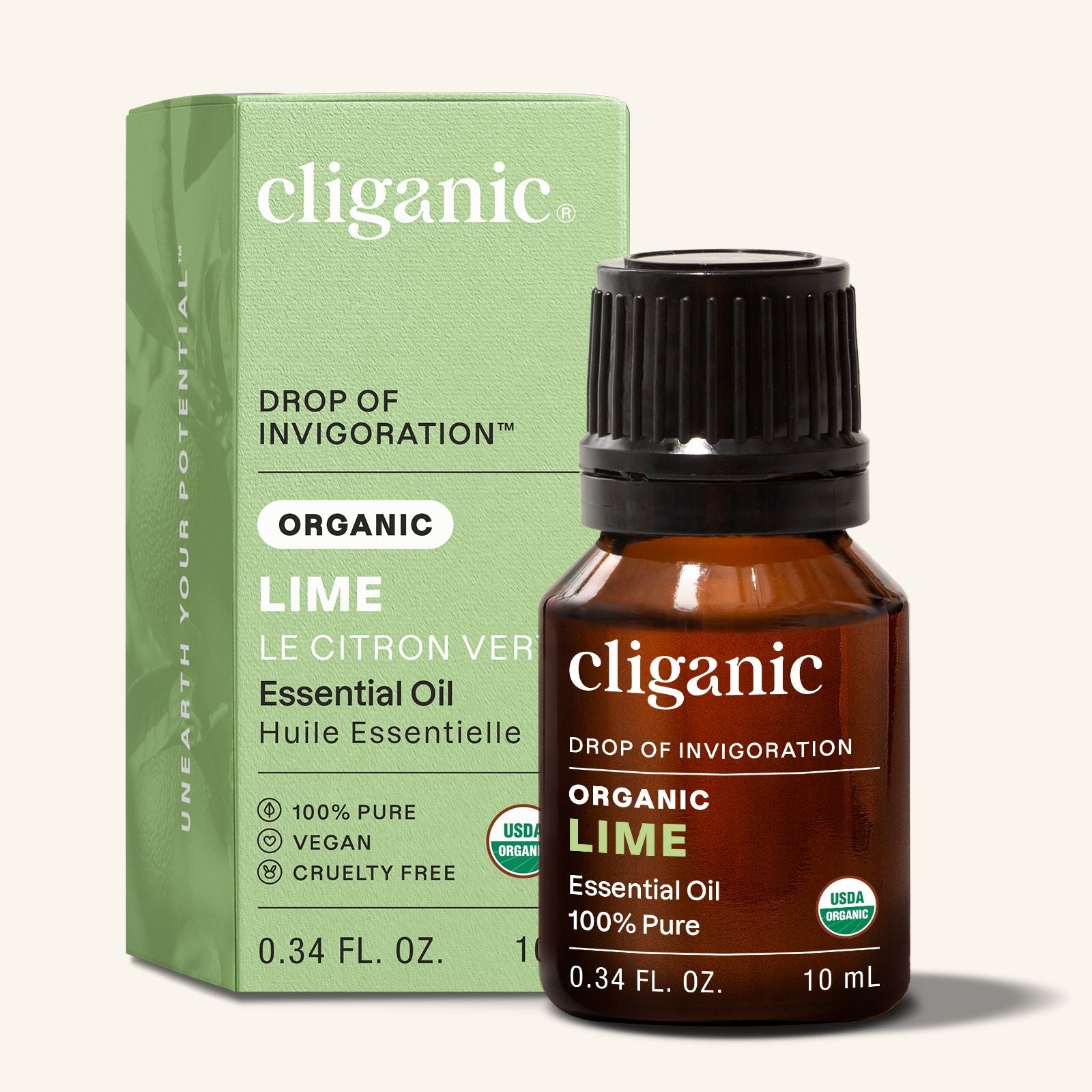 100% Pure Organic Lime Essential Oil | Citrus Aromatherapy | Cliganic