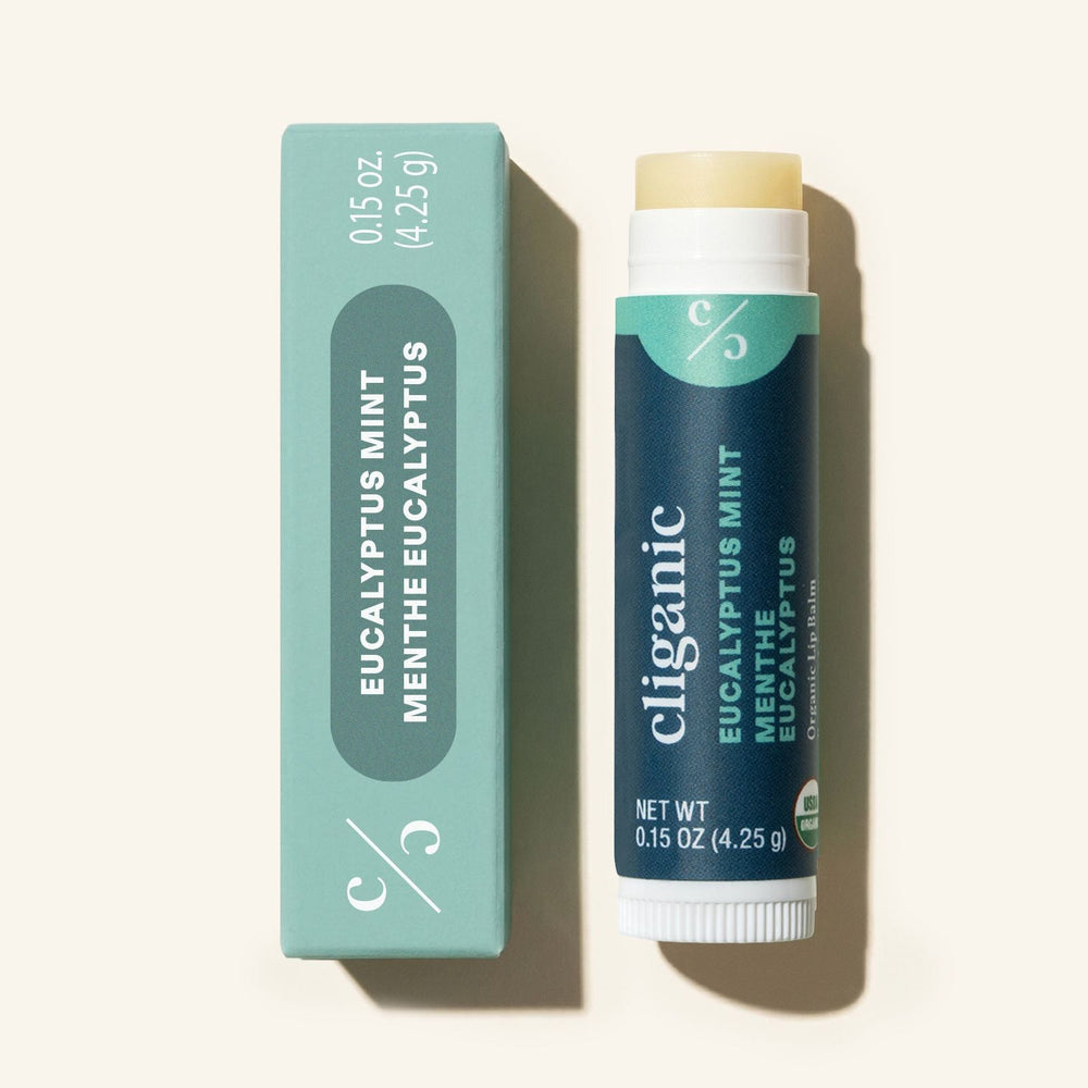 Organic Lip Balm - Eucalyptus Mint - Cliganic Lip Balms