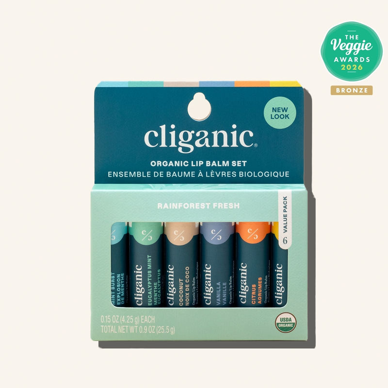 Organic Lip Balm Set (4/6/8 Flavors) - Cliganic Lip Balms