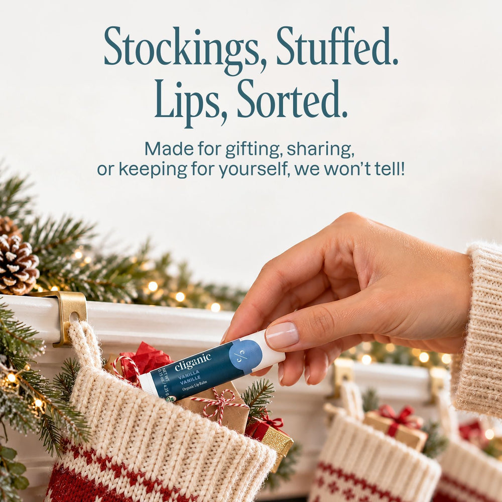 Organic Lip Balm Set - Orange Shake - Cliganic Lip Balms