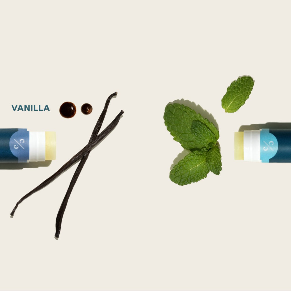 Organic Lip Balm Set - Sweet Mint - Cliganic Lip Balms