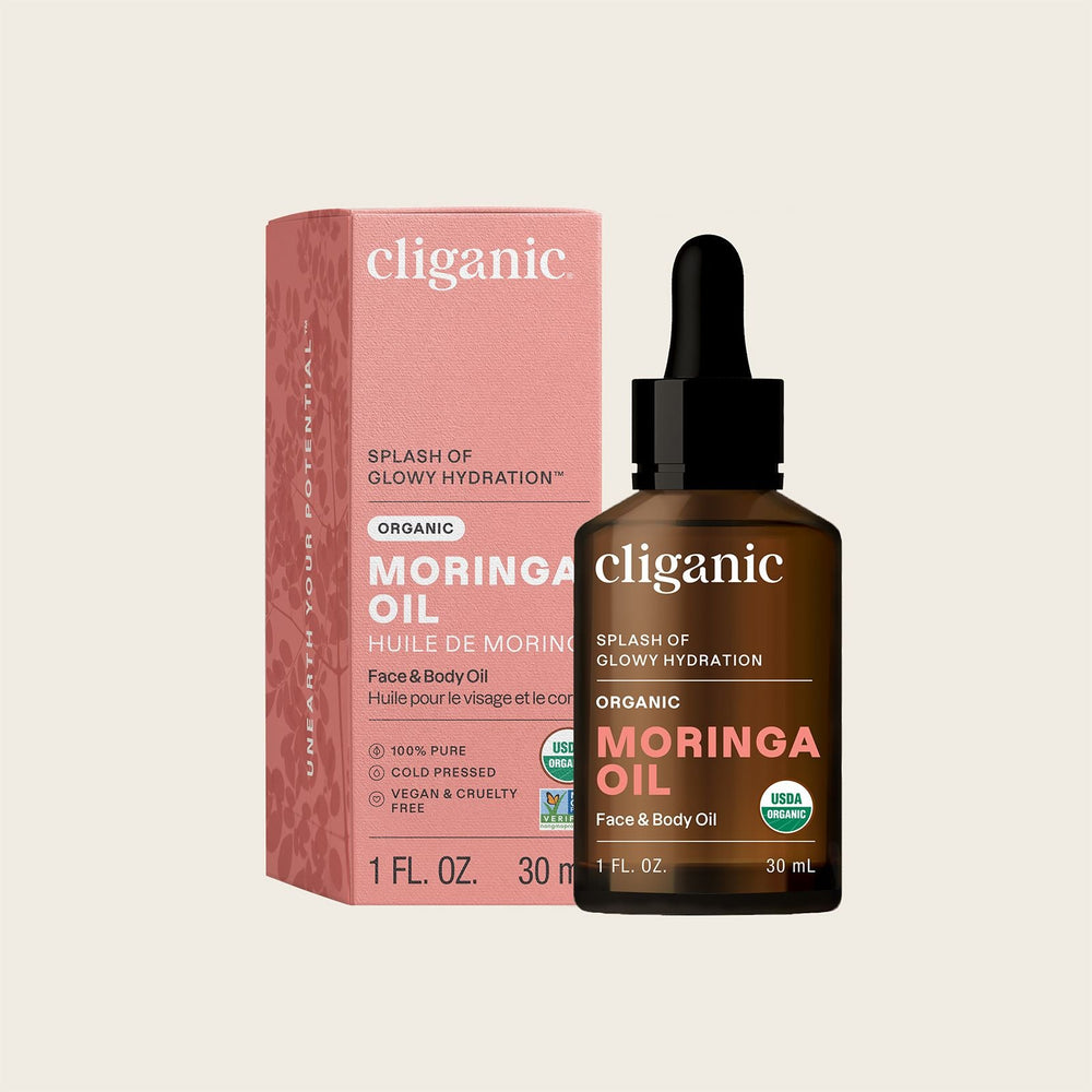 Organic Moringa Oil - Cliganic Skin & Hair Oils