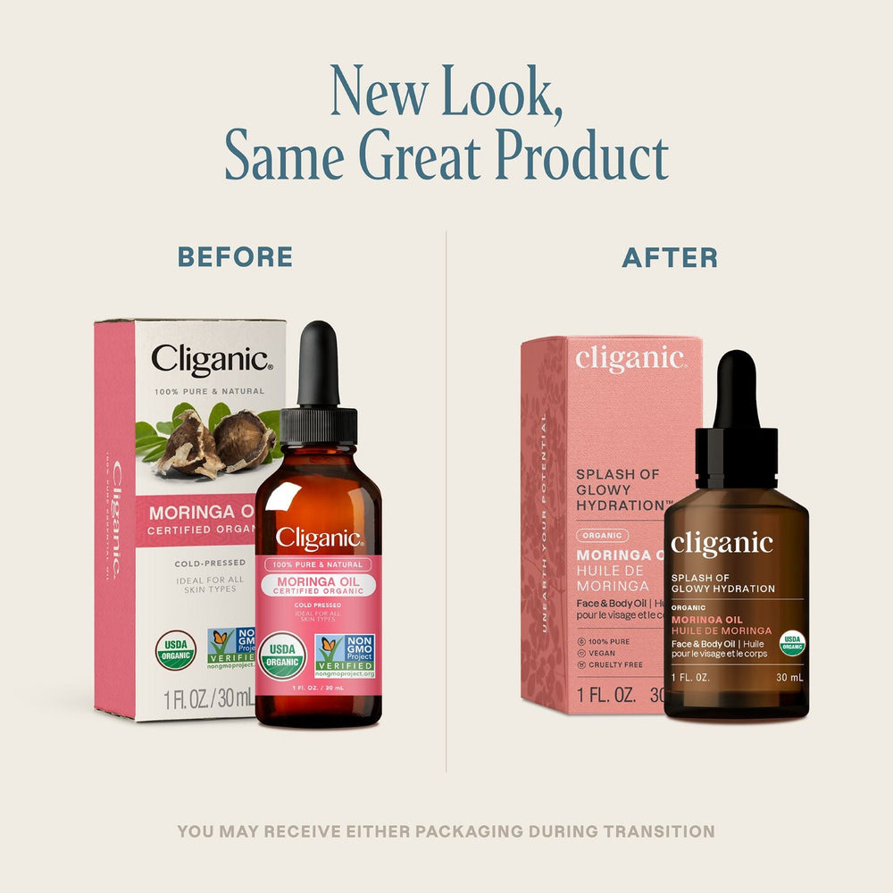 Organic Moringa Oil - Cliganic Skin & Hair Oils