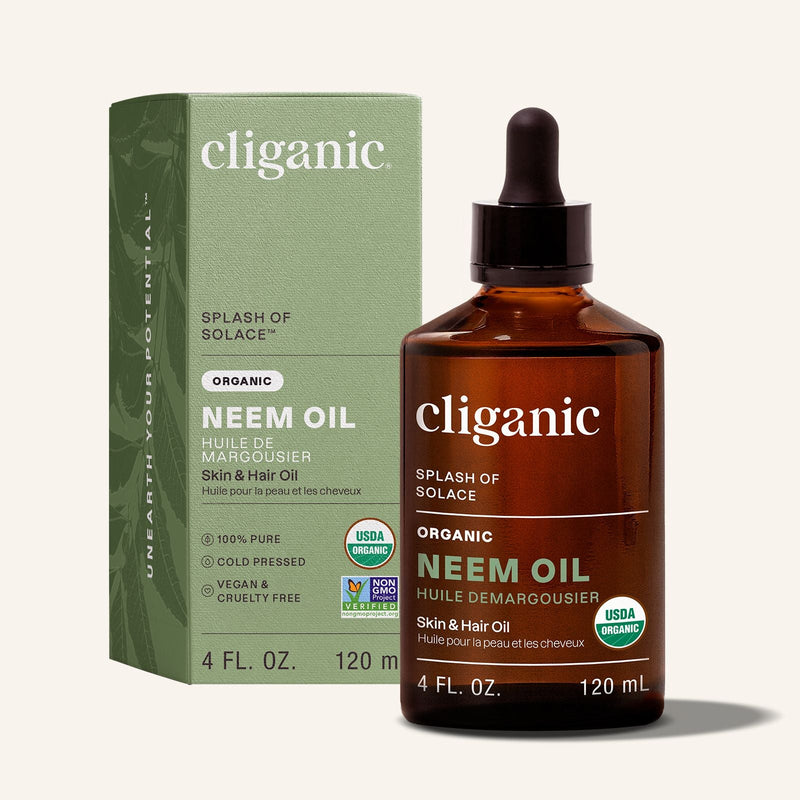 Organic Neem Oil - Cliganic Skin & Hair Oils