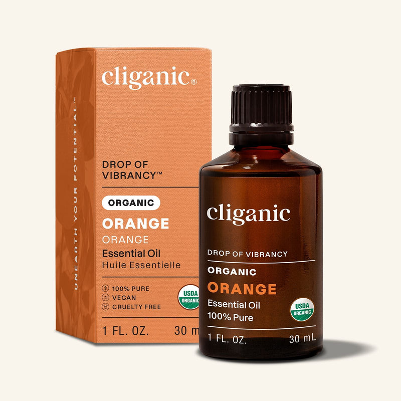 Organic Orange Essential Oil - Cliganic Essential Oil Singles