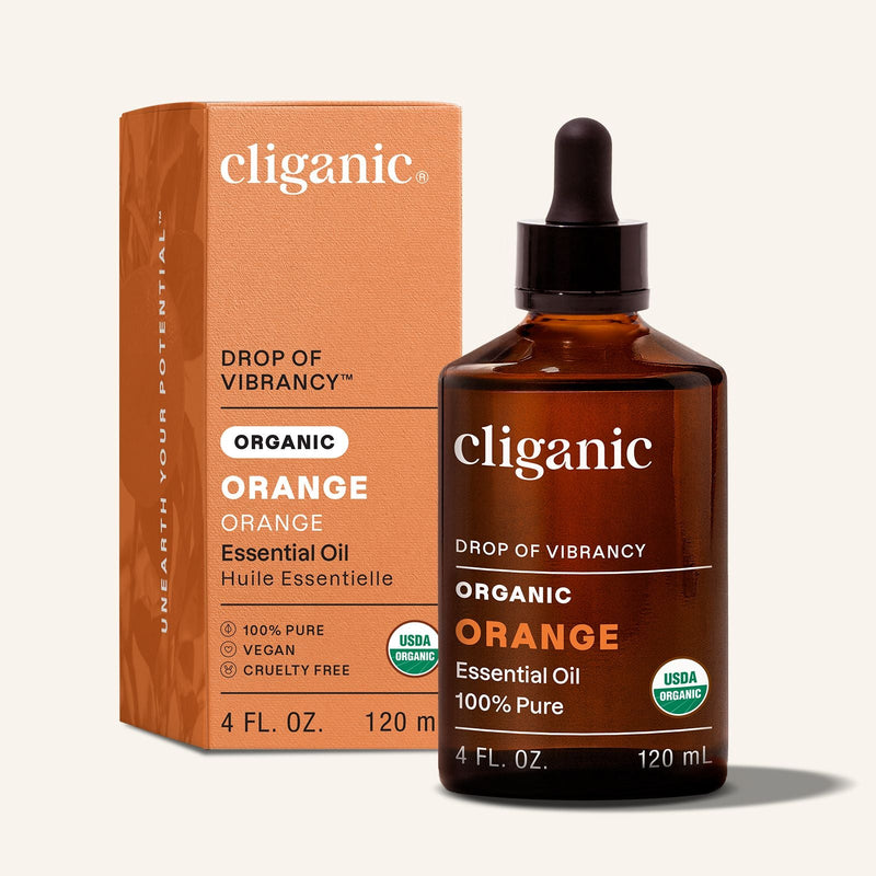 Organic Orange Essential Oil - Cliganic Essential Oil Singles