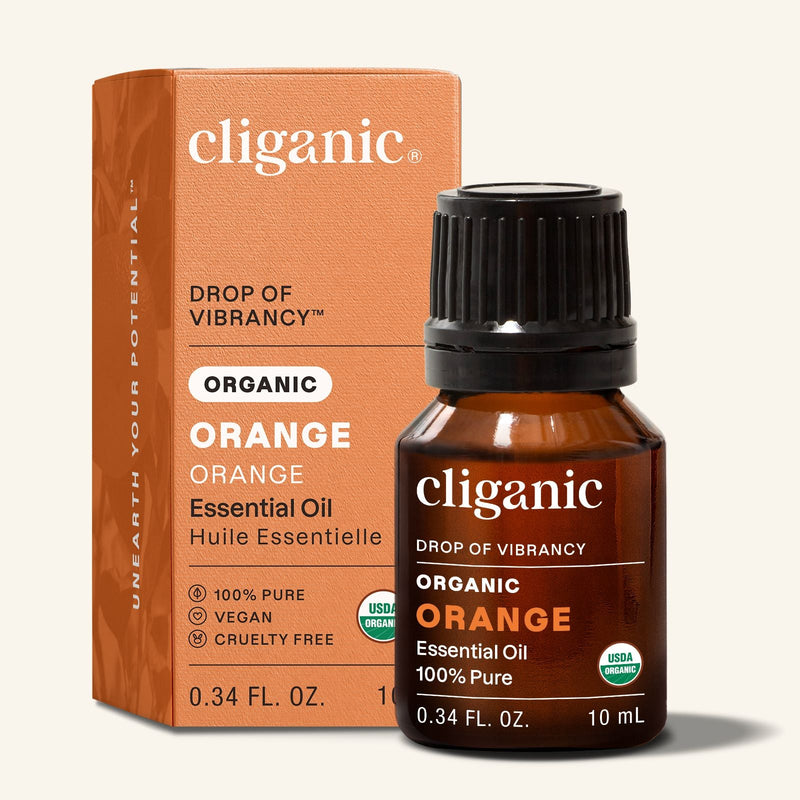 Organic Orange Essential Oil - Cliganic Essential Oil Singles