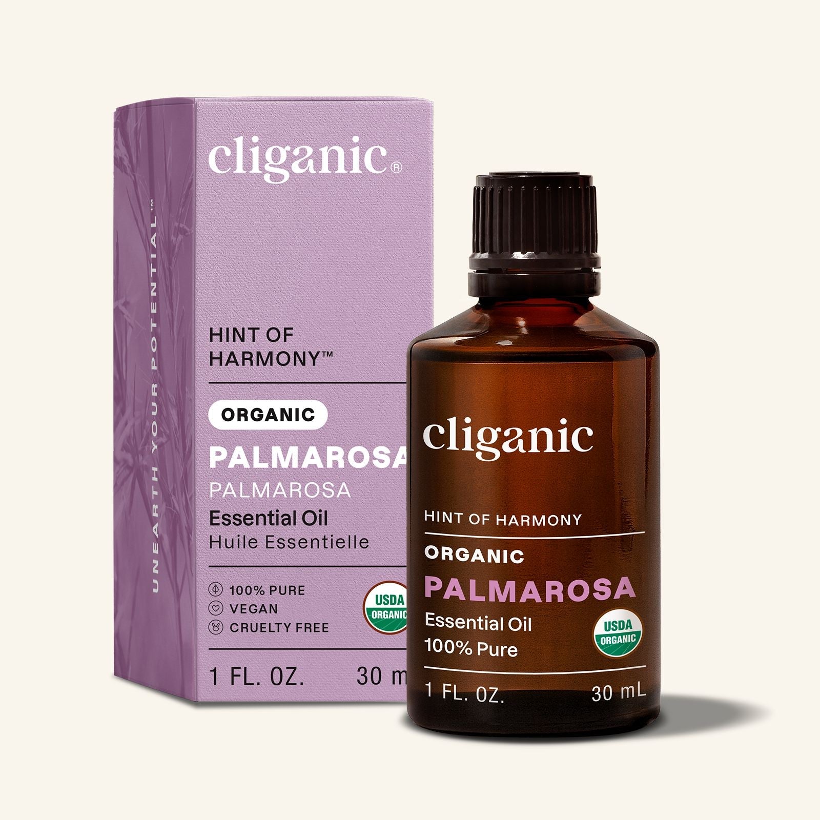 100% Pure Organic Palmarosa Oil | Cliganic