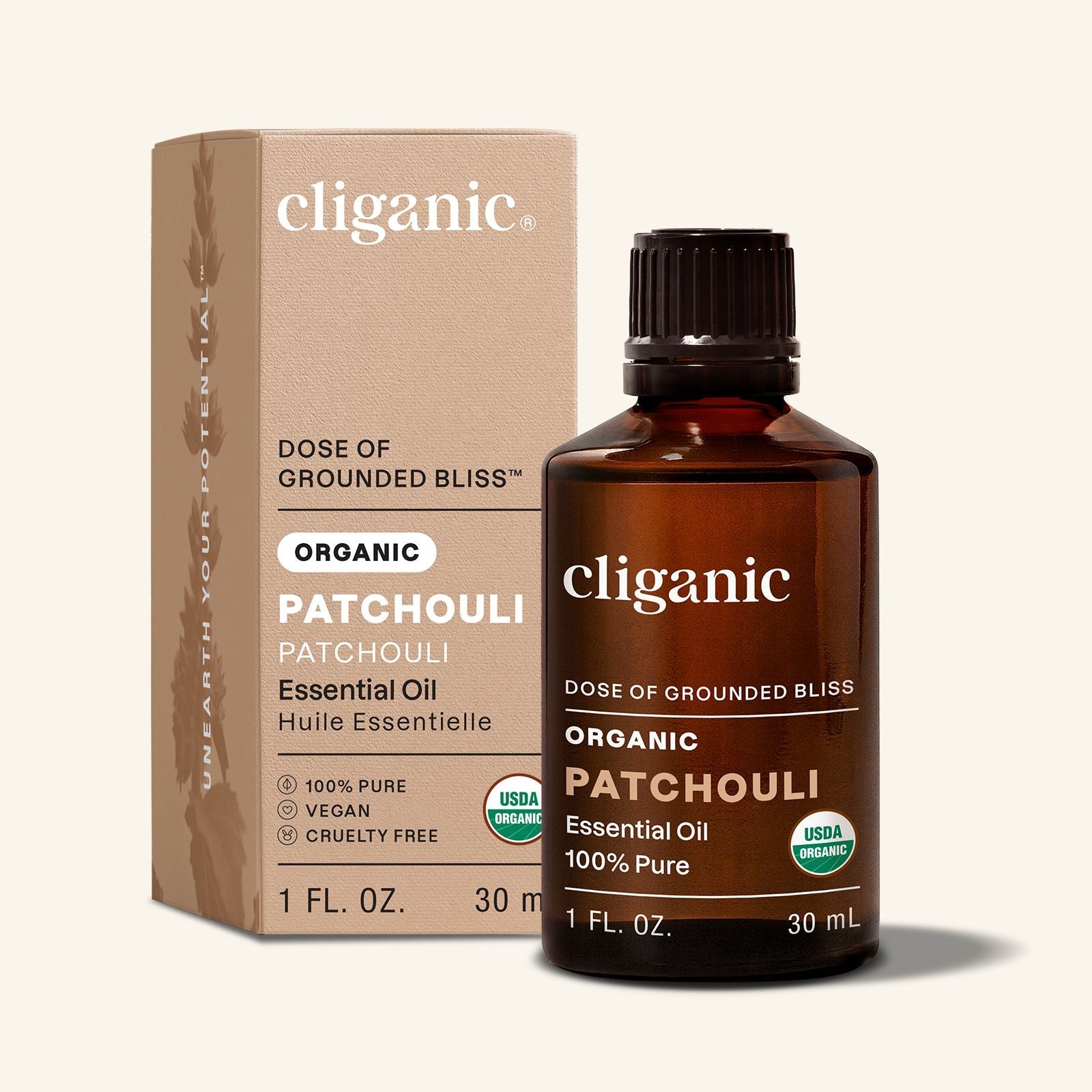 100% Pure Organic Patchouli Oil for Skin & Hair – Cliganic
