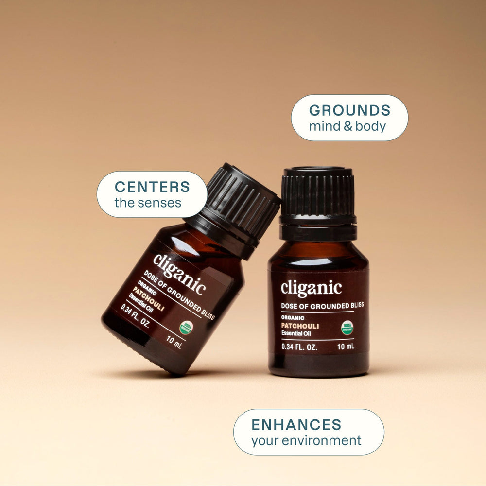Organic Patchouli Essential Oil - Cliganic Essential Oil Singles