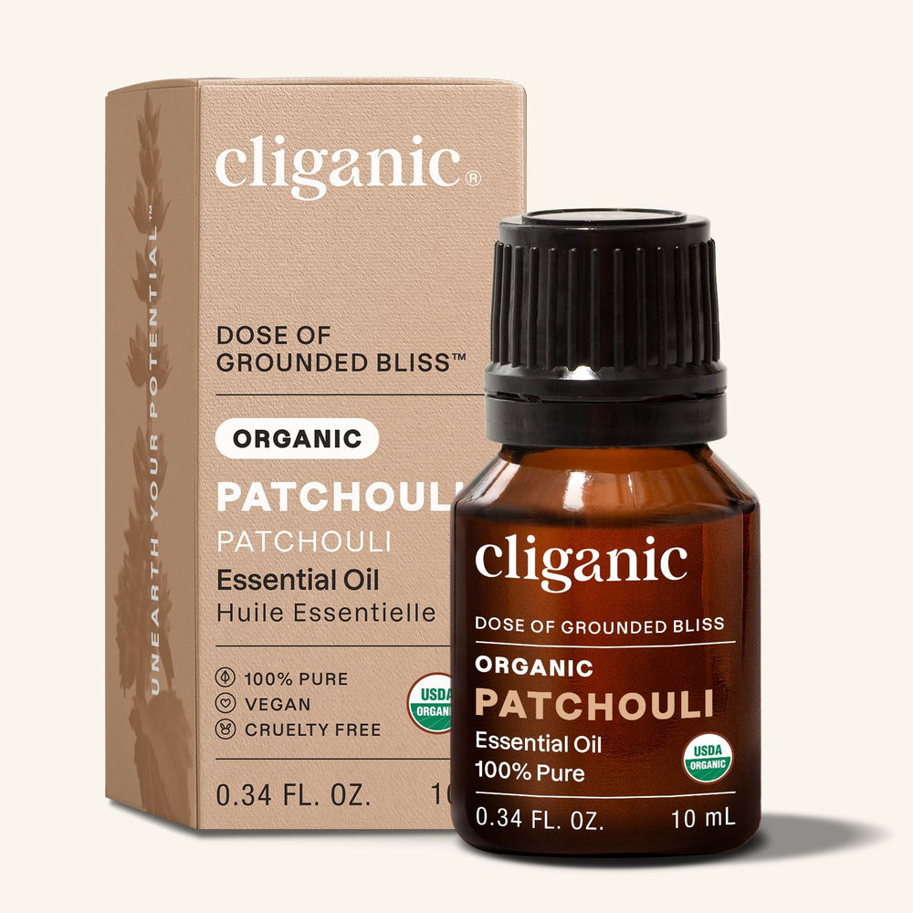 Organic Patchouli Essential Oil - Cliganic Essential Oil Singles