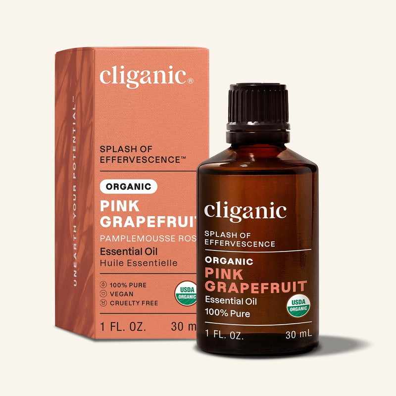 Organic Pink Grapefruit Essential Oil - Cliganic Essential Oil Singles